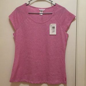 Jockey Speck Jersey Tee Cyber Rose (pink), L, NWT